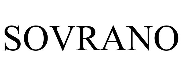 Trademark Logo SOVRANO