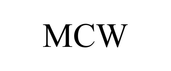 Trademark Logo MCW