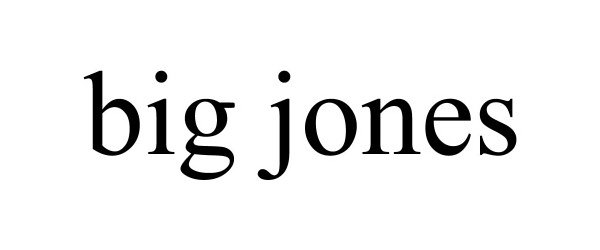 Trademark Logo BIG JONES