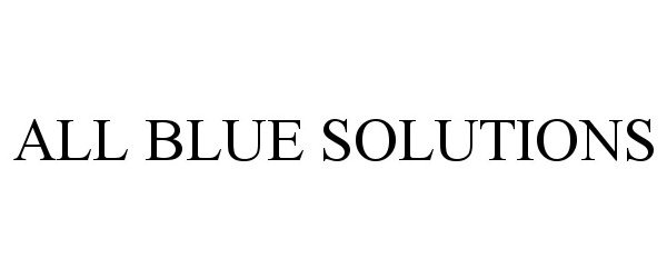  ALL BLUE SOLUTIONS