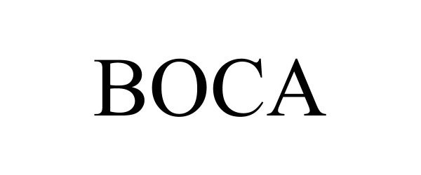 Trademark Logo BOCA