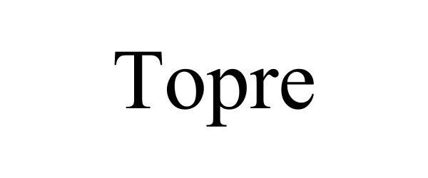 Trademark Logo TOPRE