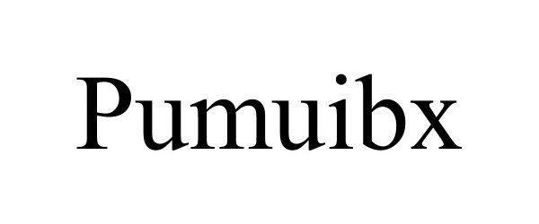 Trademark Logo PUMUIBX