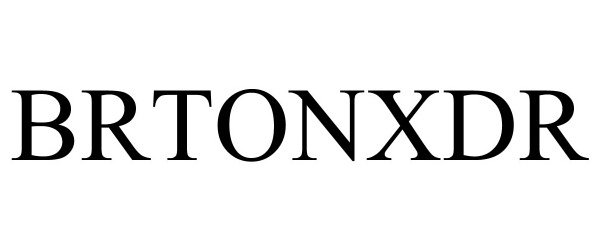 Trademark Logo BRTONXDR