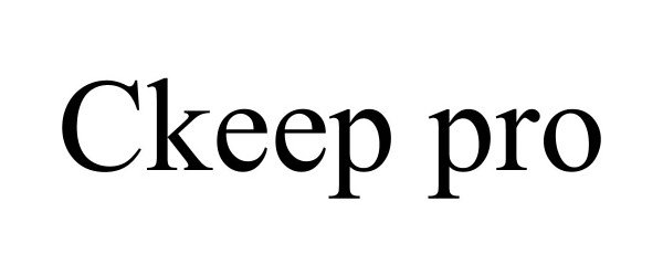 Trademark Logo CKEEP PRO