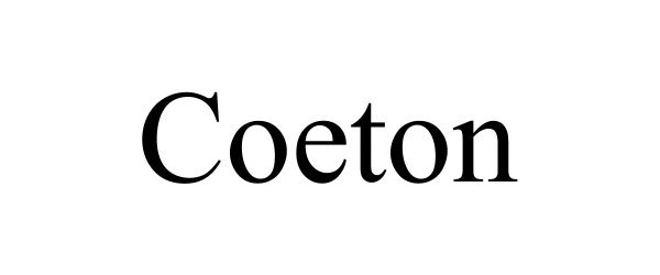 Trademark Logo COETON