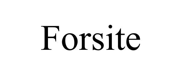 Trademark Logo FORSITE