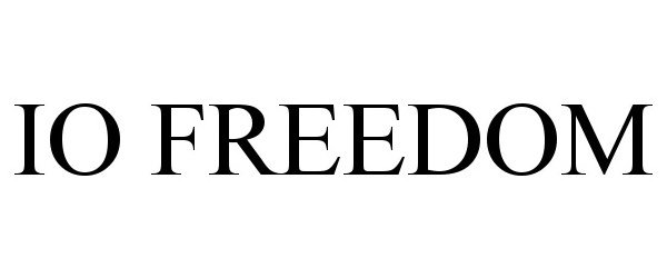 Trademark Logo IO FREEDOM