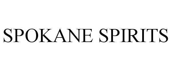 Trademark Logo SPOKANE SPIRITS