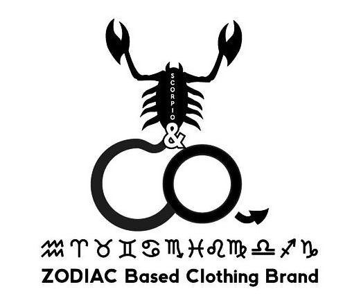 Trademark Logo SCORPIO & CO. ZODIAC BASED CLOTHING BRAND