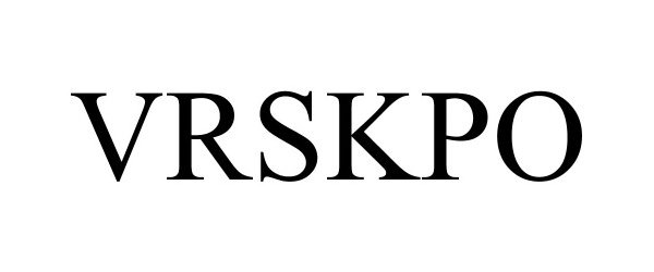 Trademark Logo VRSKPO