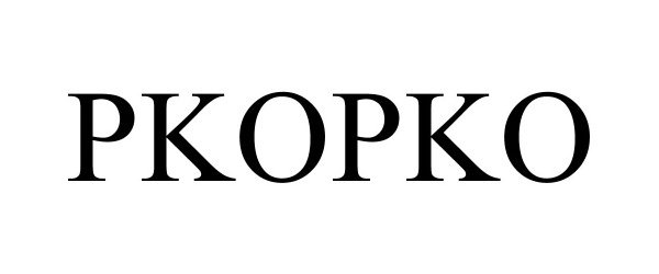Trademark Logo PKOPKO