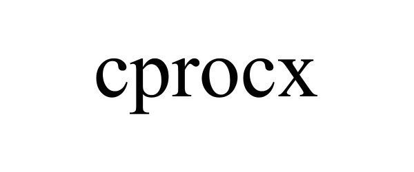 Trademark Logo CPROCX