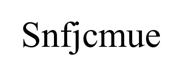 Trademark Logo SNFJCMUE
