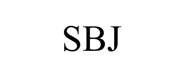 Trademark Logo SBJ