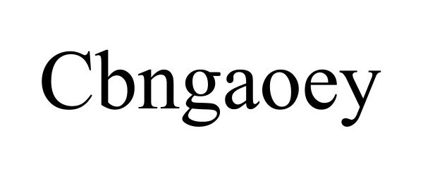 Trademark Logo CBNGAOEY