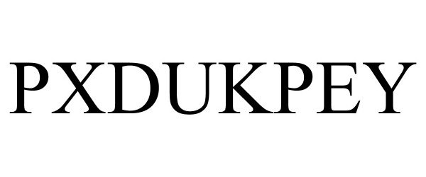 Trademark Logo PXDUKPEY