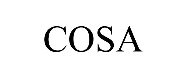 Trademark Logo COSA