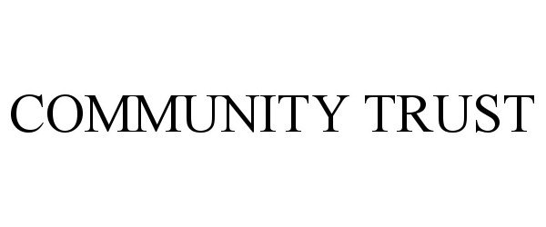 Trademark Logo COMMUNITY TRUST