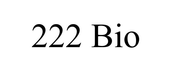 Trademark Logo 222 BIO
