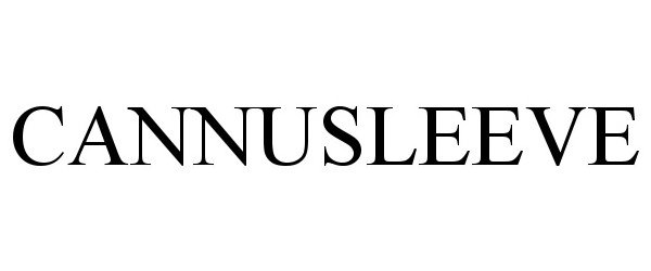 Trademark Logo CANNUSLEEVE
