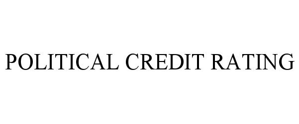  POLITICAL CREDIT RATING