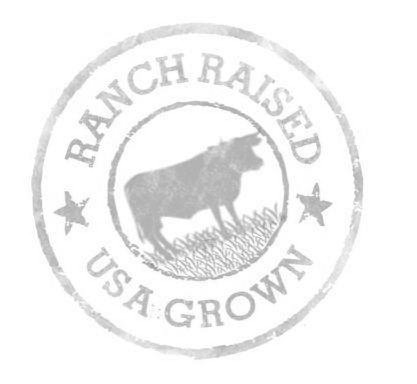 Trademark Logo RANCH RAISED USA GROWN