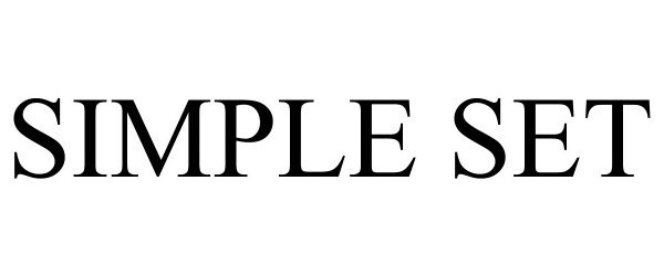 Trademark Logo SIMPLE SET