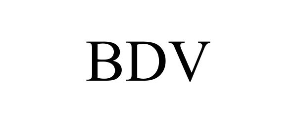 Trademark Logo BDV