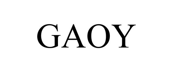 Trademark Logo GAOY