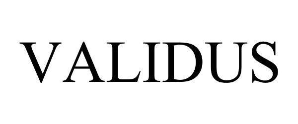 Trademark Logo VALIDUS