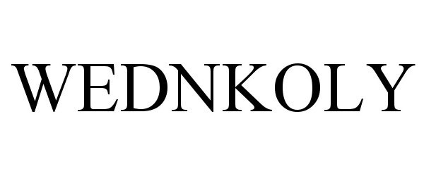 Trademark Logo WEDNKOLY