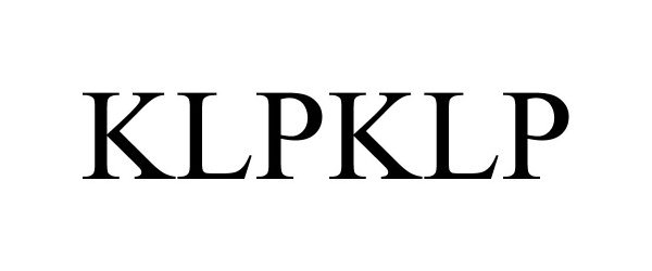 Trademark Logo KLPKLP