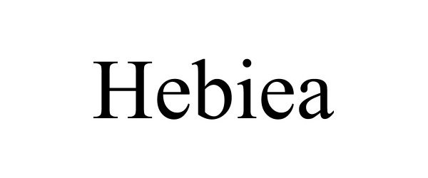 Trademark Logo HEBIEA