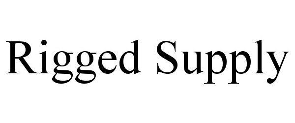 Trademark Logo RIGGED SUPPLY