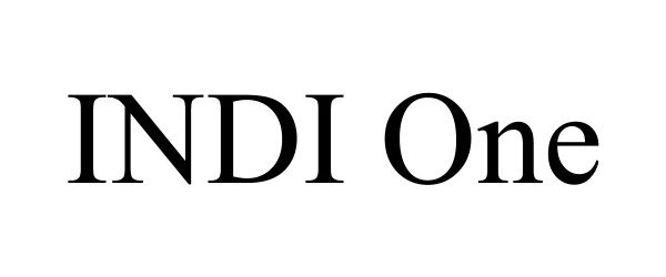 Trademark Logo INDI ONE
