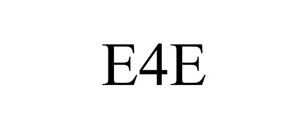 Trademark Logo E4E