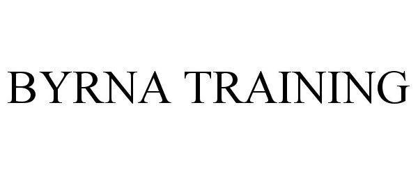 Trademark Logo BYRNA TRAINING