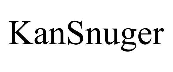 Trademark Logo KANSNUGER