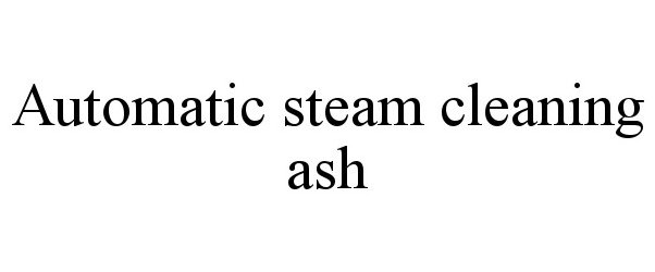  AUTOMATIC STEAM CLEANING ASH