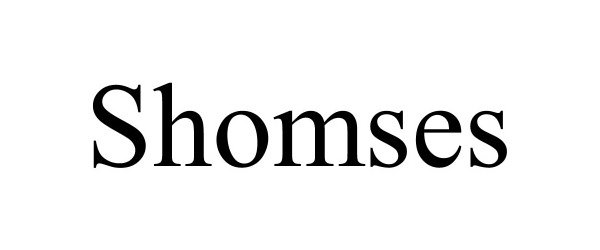 Trademark Logo SHOMSES