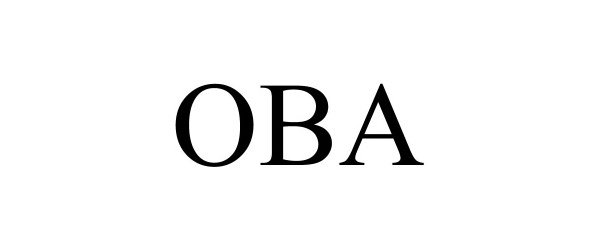 Trademark Logo OBA