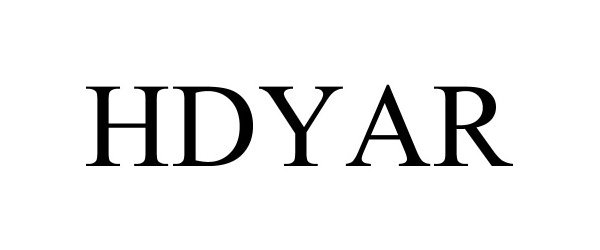 Trademark Logo HDYAR