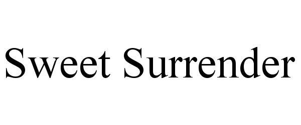 Trademark Logo SWEET SURRENDER