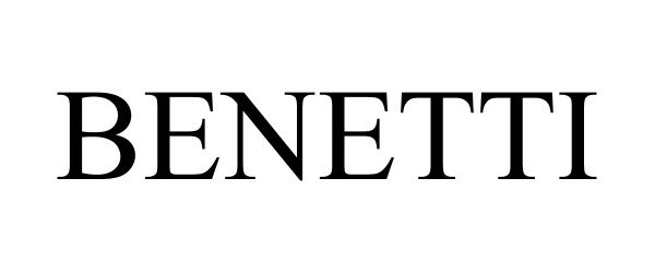 Trademark Logo BENETTI