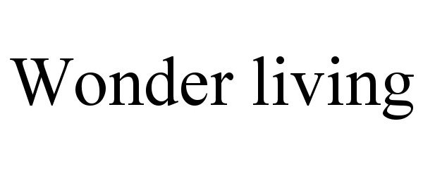 Trademark Logo WONDER LIVING
