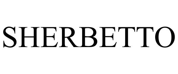 Trademark Logo SHERBETTO