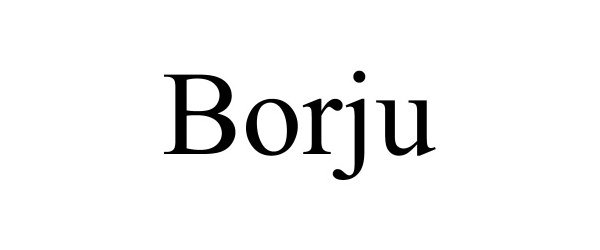 Trademark Logo BORJU