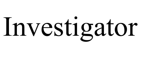 Trademark Logo INVESTIGATOR