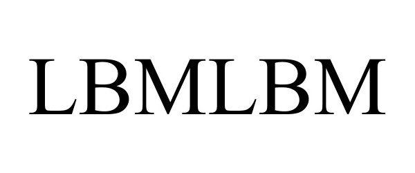 Trademark Logo LBMLBM